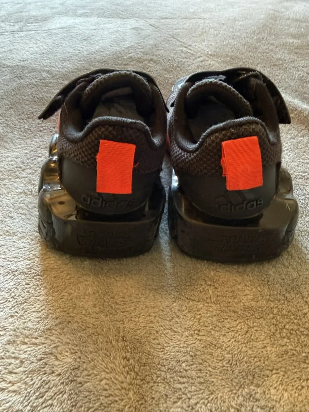 adidas Star Wars Runner Kids Shoes Black Red IE8045 US 2